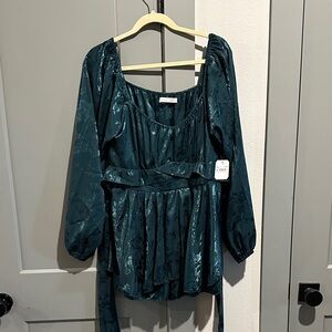 Elegant Teal Women's romper